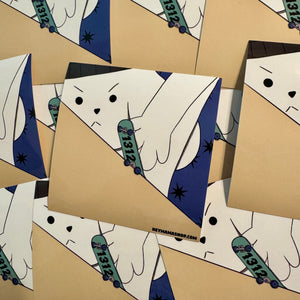 Fingerboarding Tough Pup Sticker