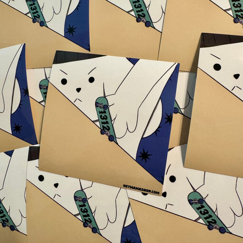 Fingerboarding Tough Pup Sticker