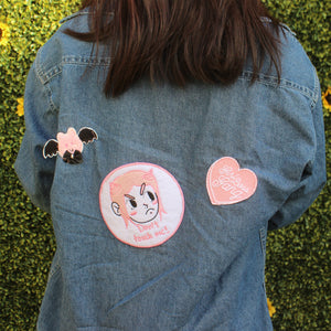 Don’t Touch Me Iron on patch