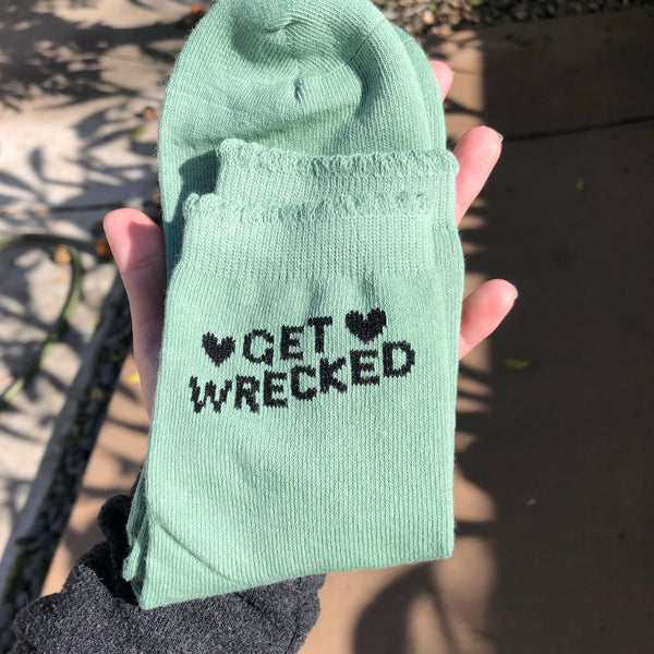 Get Wrecked Socks! Sage