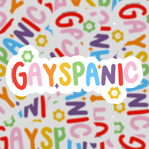 Gayspanic Sticker