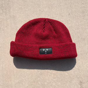 Burgundy Tough Fisherman Beanie!