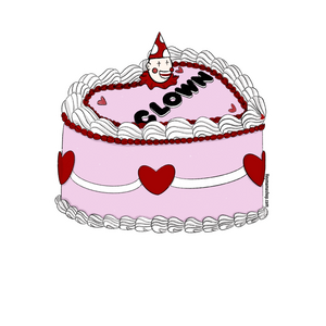Clown Cake Sticker